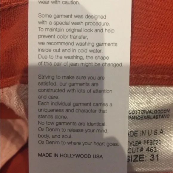 50% Off BNWT 2pairs O2 Denim See Closet - Picture 12 of 15